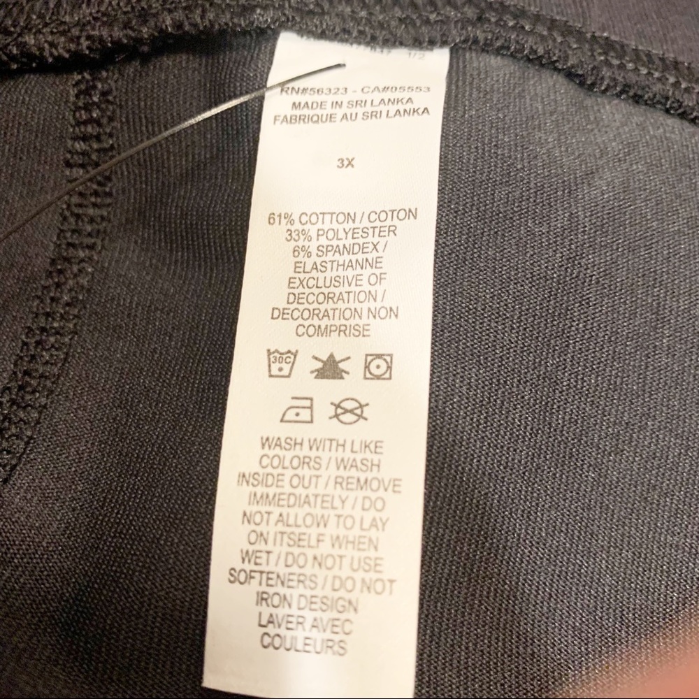NIKE PLUS Black Tight Fit High Rise Leggings 3X - Picture 8 of 8